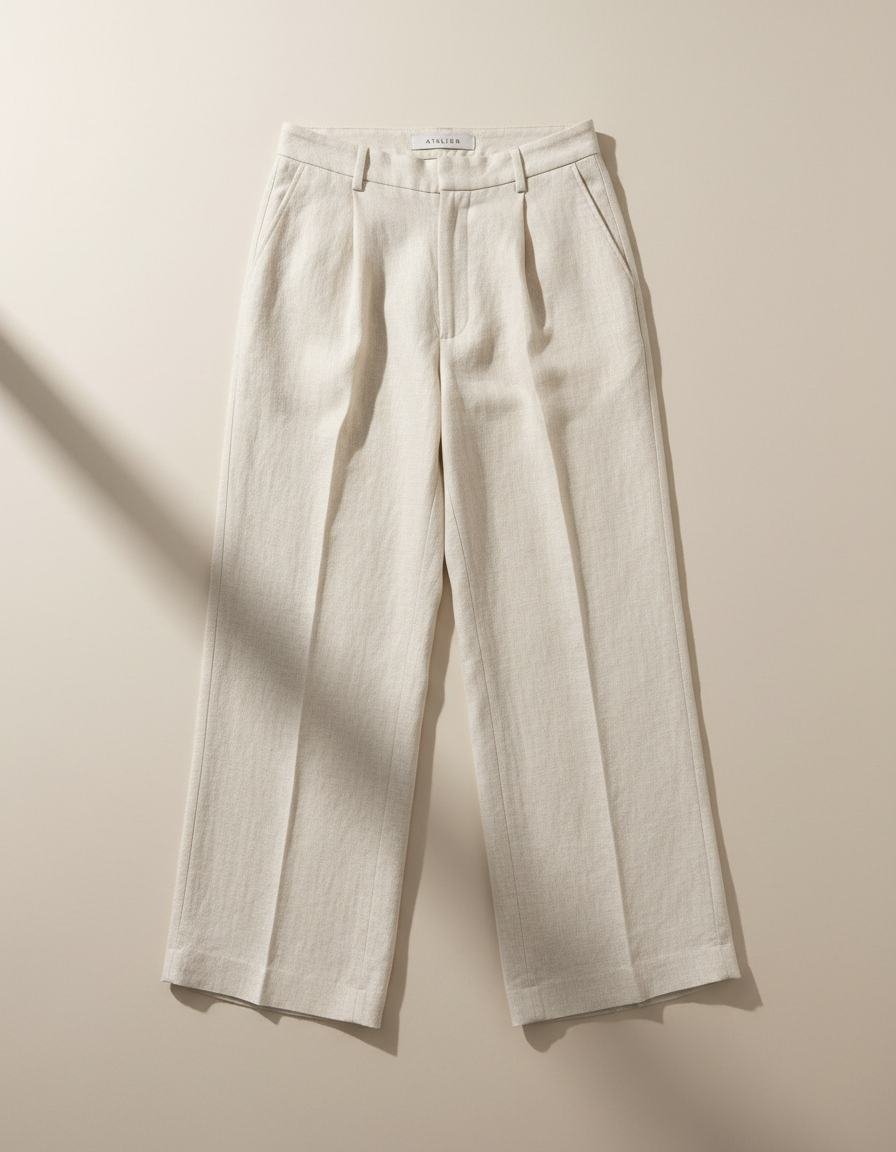 Tailored Wide-Leg Trouser in As pictured