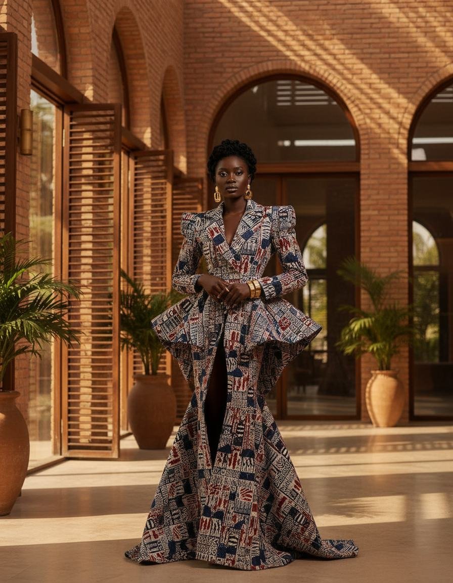 Heritage Print Peplum Jacket in As pictured