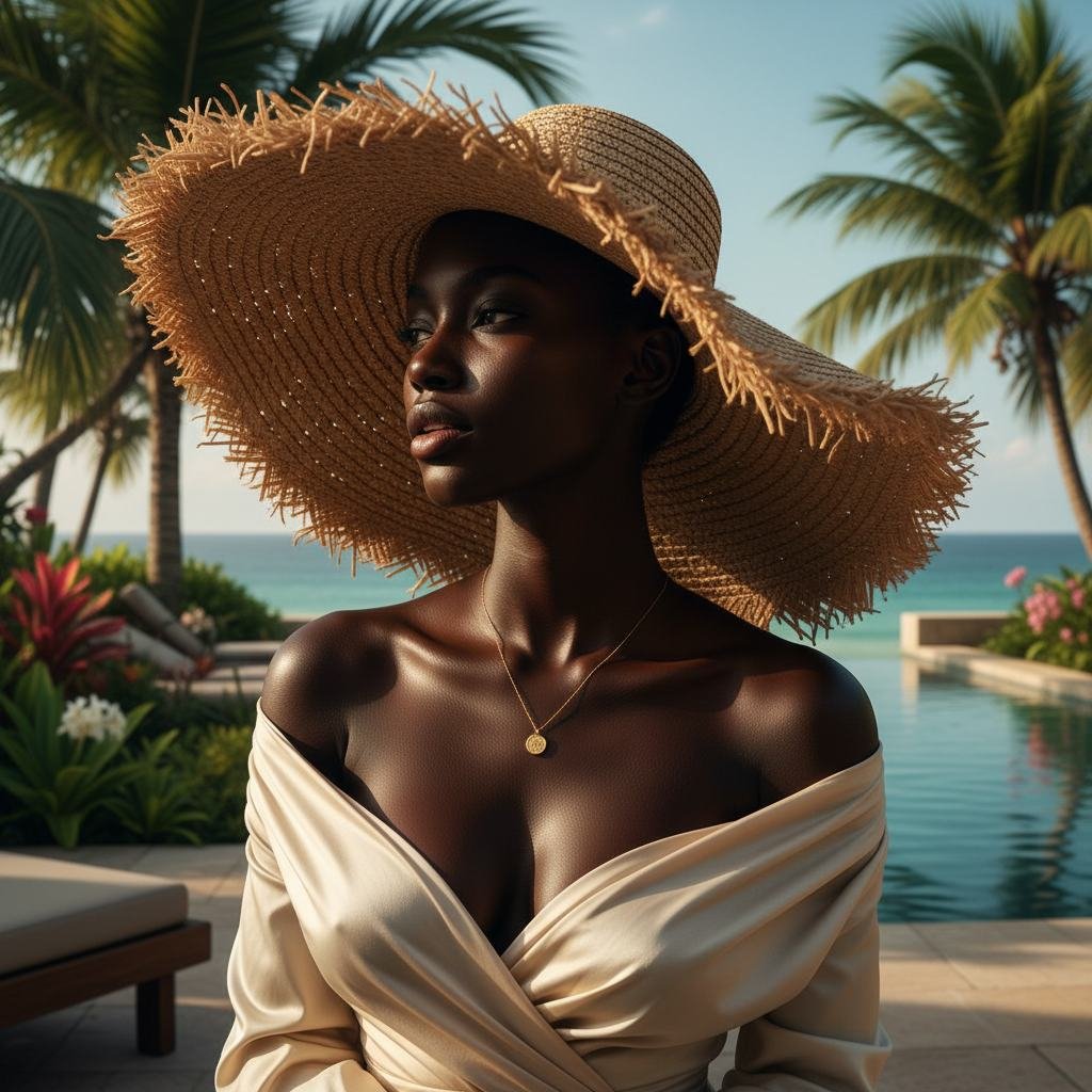 Woven Sun Hat in As pictured