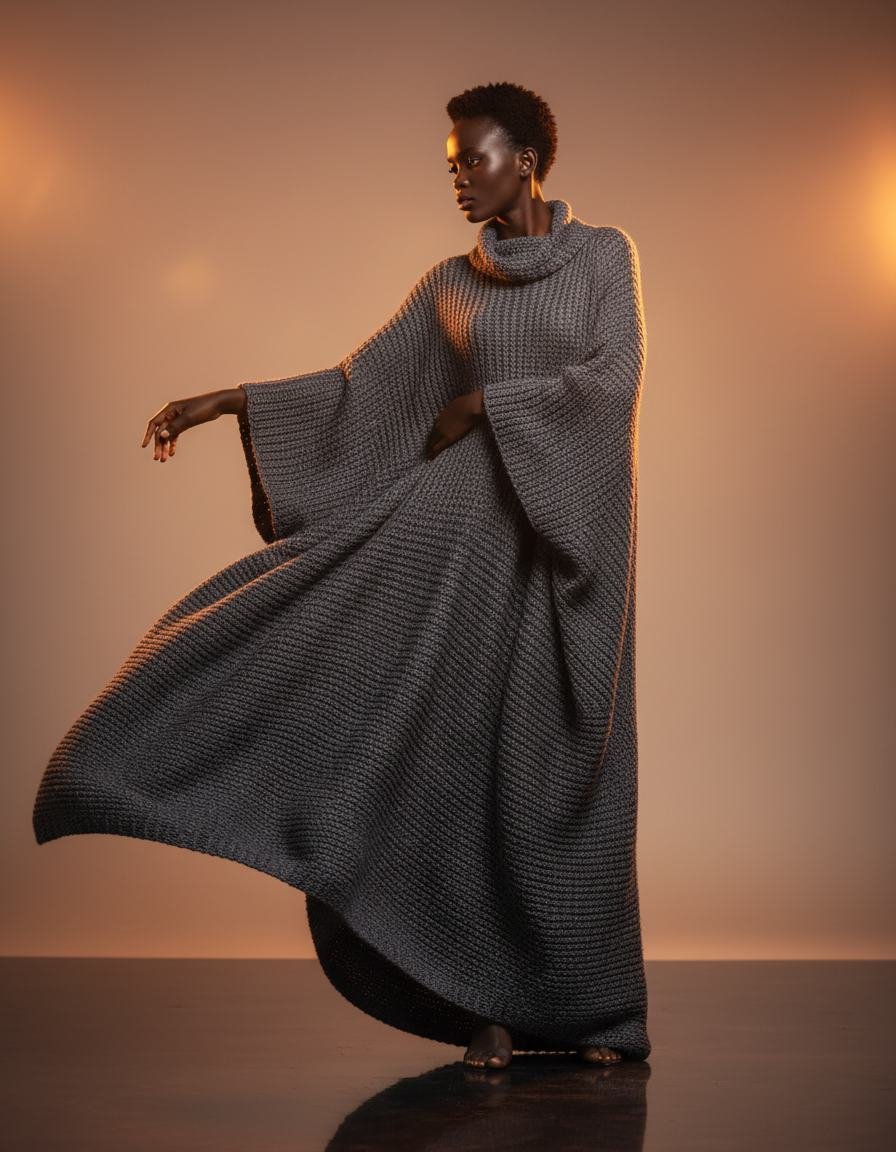 The Cocoon Dress in As pictured