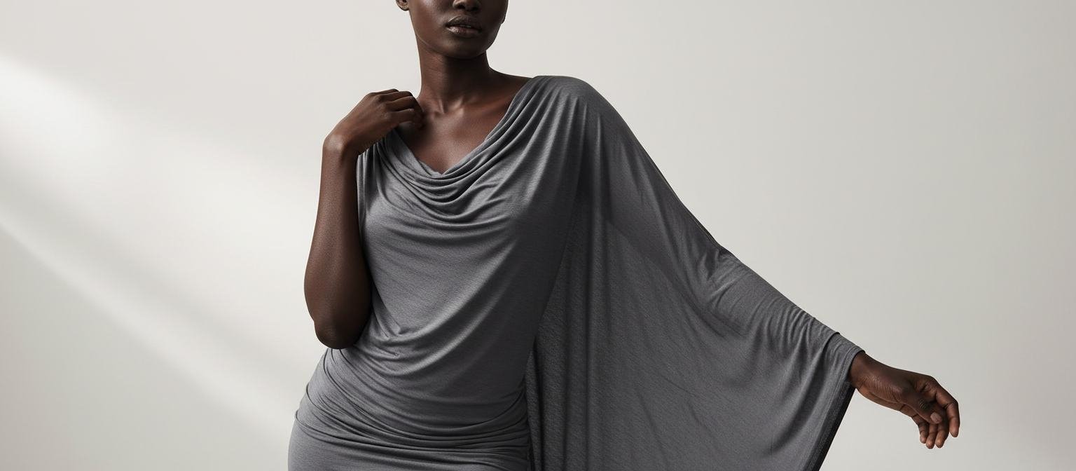 Draped Jersey Top in As pictured