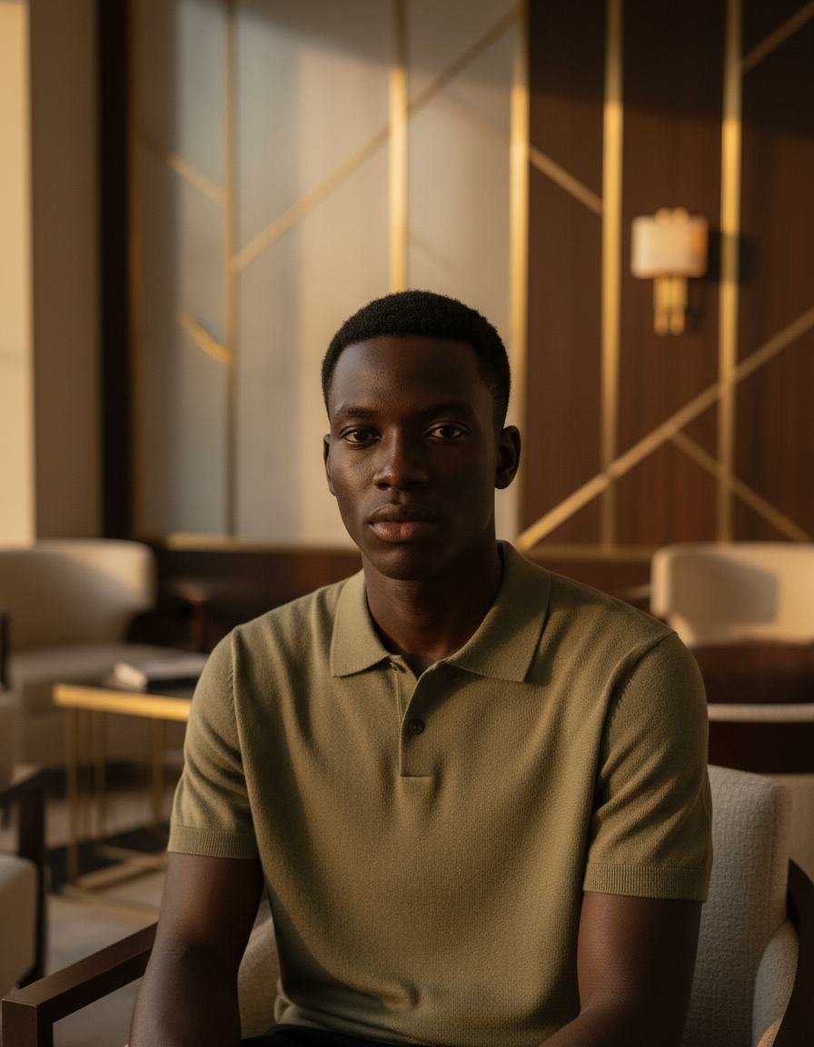 Knit Polo in As pictured