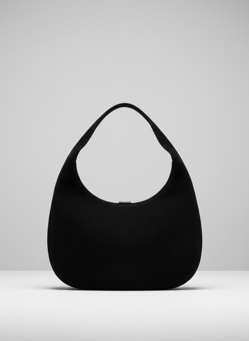Suede Crescent Bag in As pictured