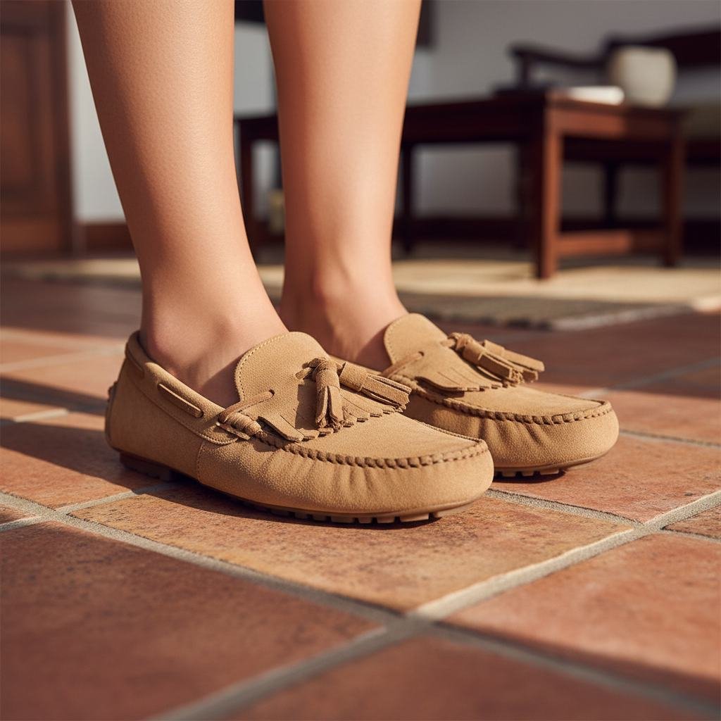Suede Moccasin in As pictured
