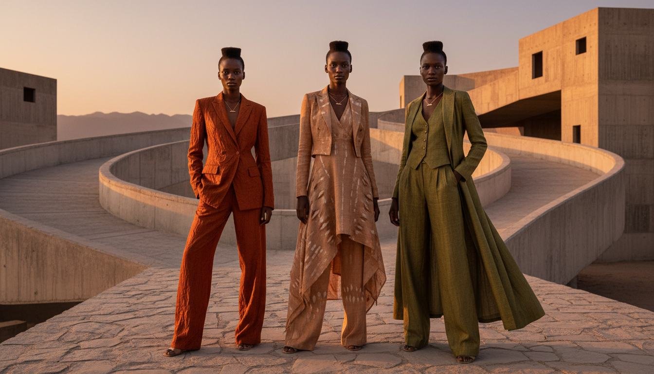 Three tailored looks from the Foundations campaign