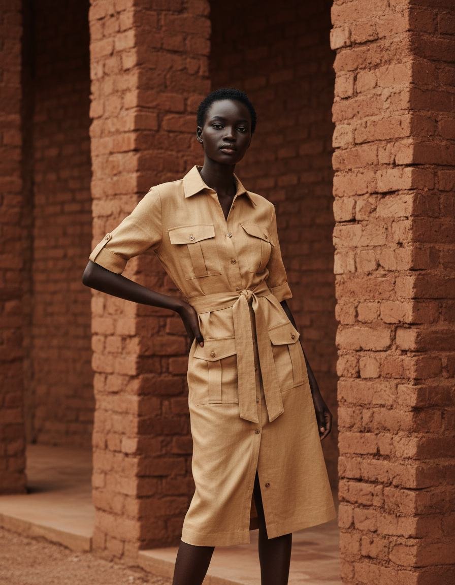 The Safari Dress in As pictured