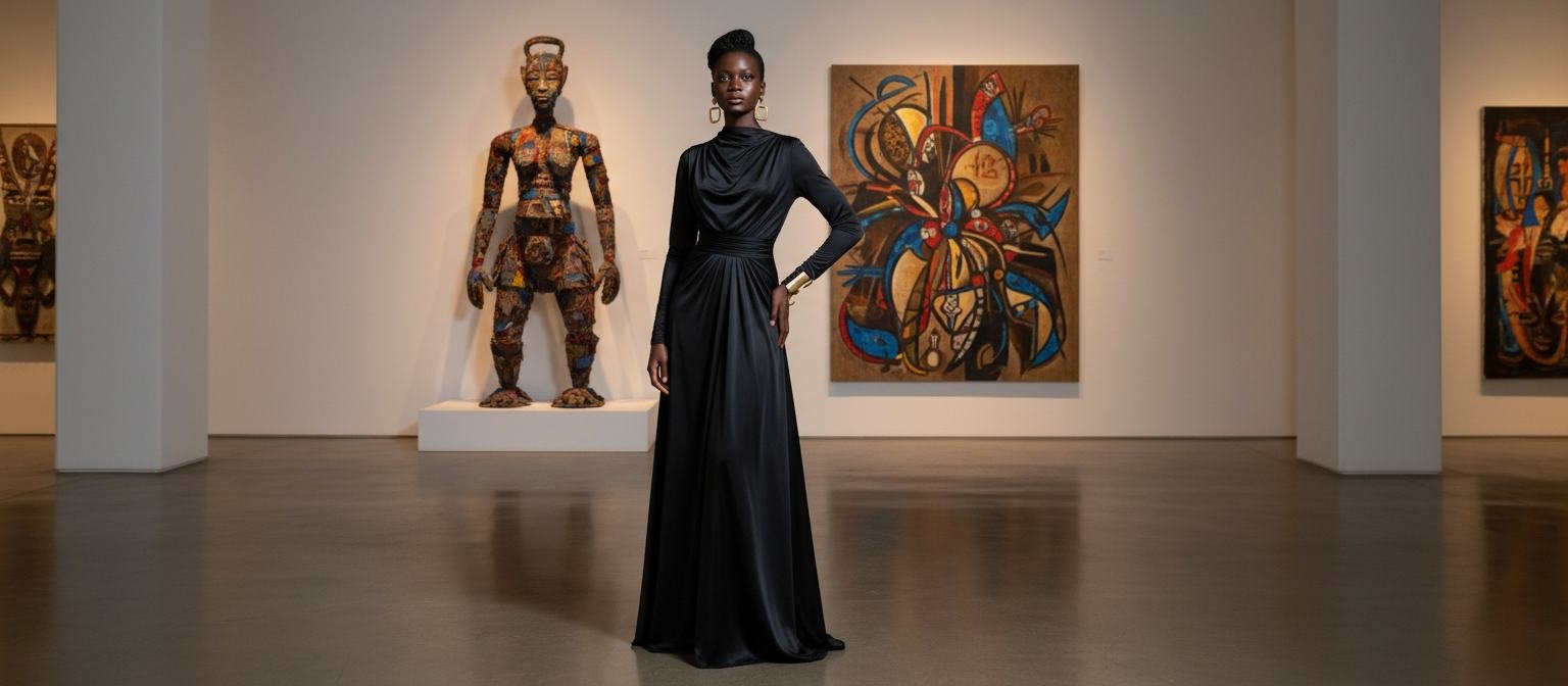 The Column Dress in As pictured