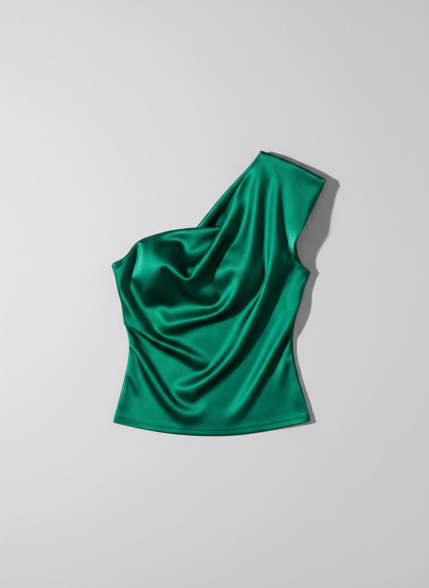 Draped Shoulder Top in As pictured