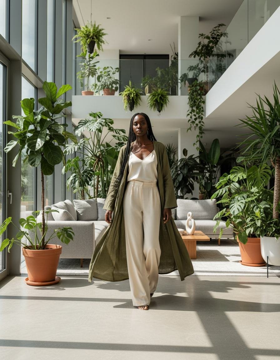 The Linen Duster in As pictured