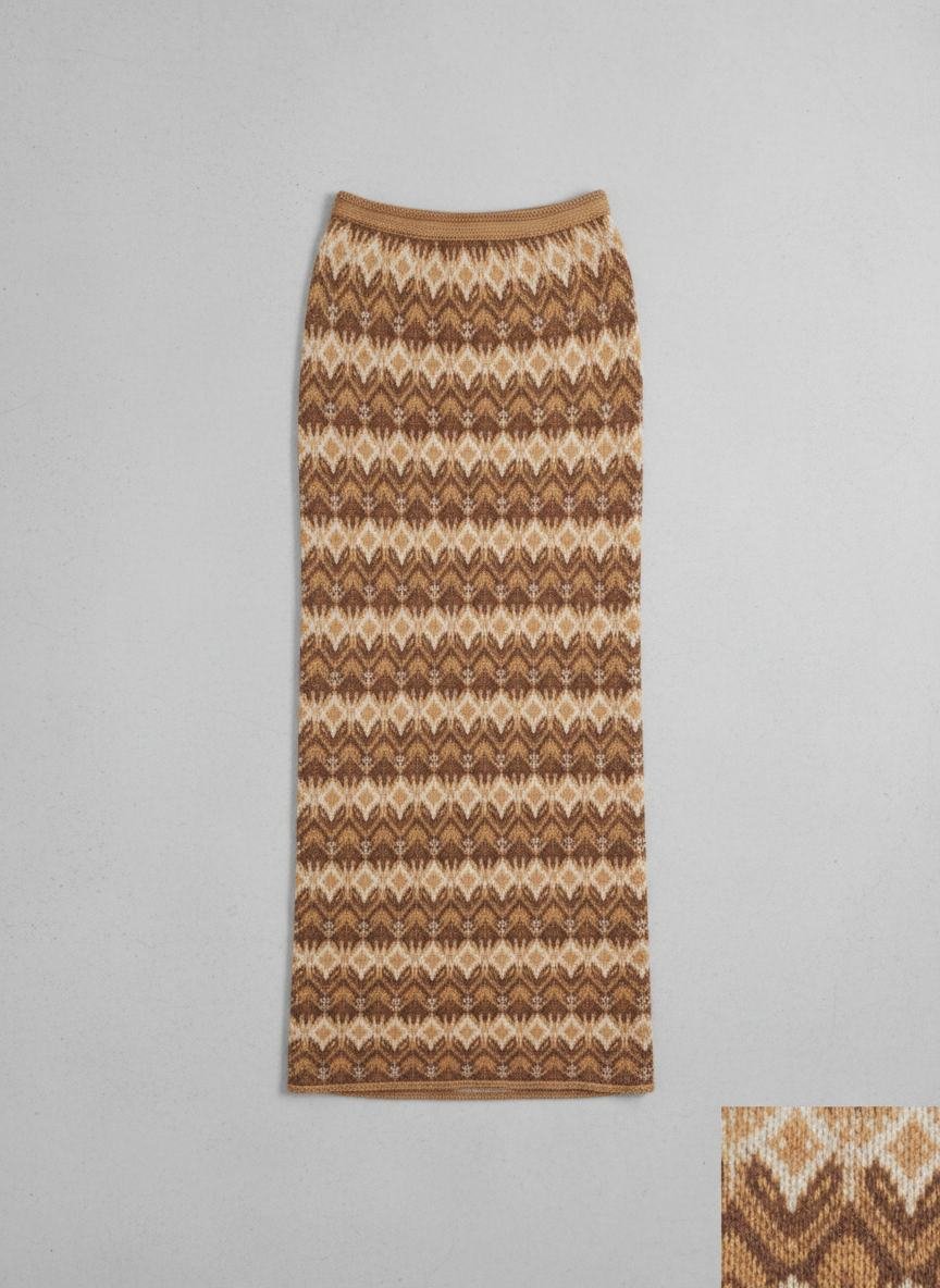 Knit Column Skirt in As pictured