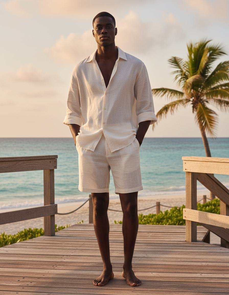 Resort Linen Set in As pictured