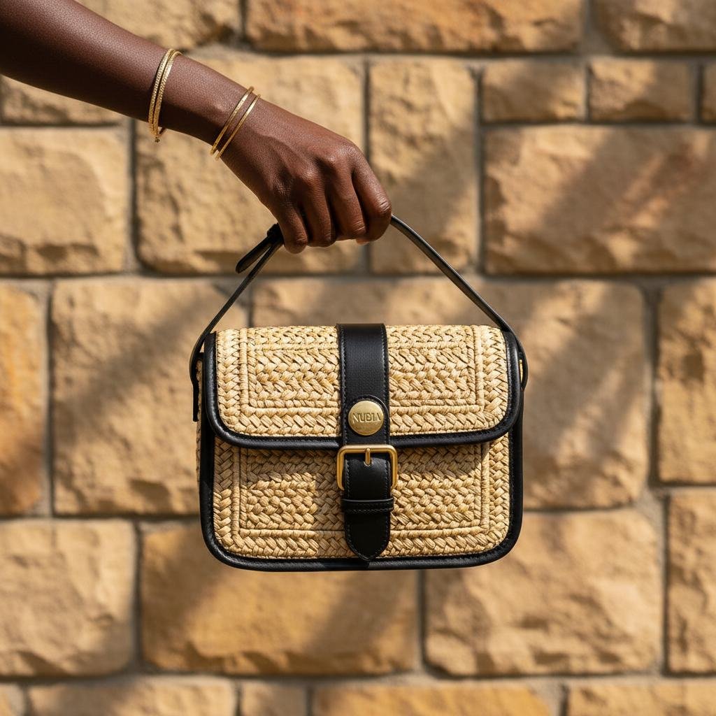 Raffia Crossbody in As pictured