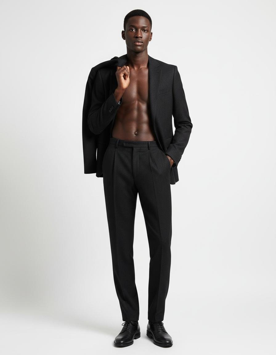 Pleated Front Pant in As pictured
