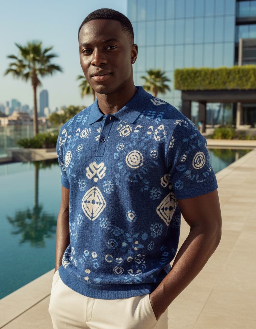 Indigo Resist Polo in As pictured