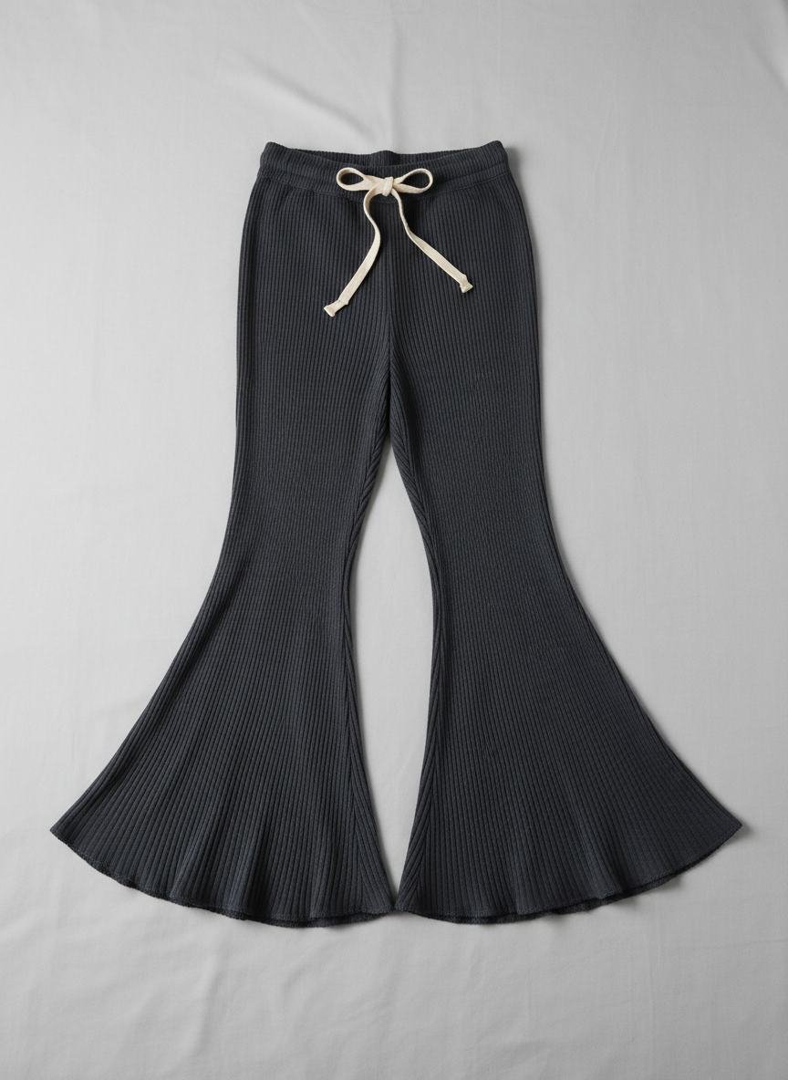 Organic Cotton Rib Pants in As pictured