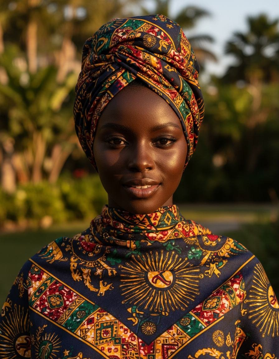 Heritage Print Scarf in As pictured