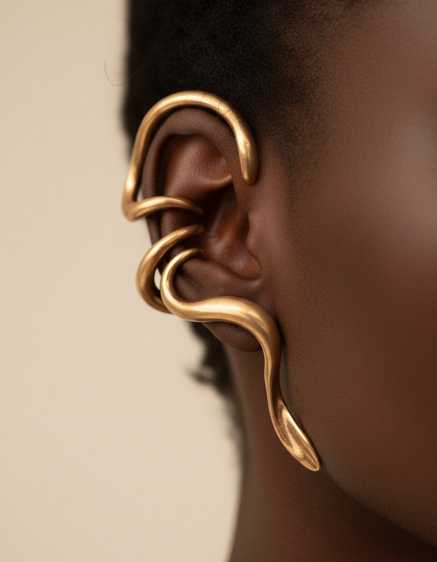 Bronze Ear Cuff Set in As pictured