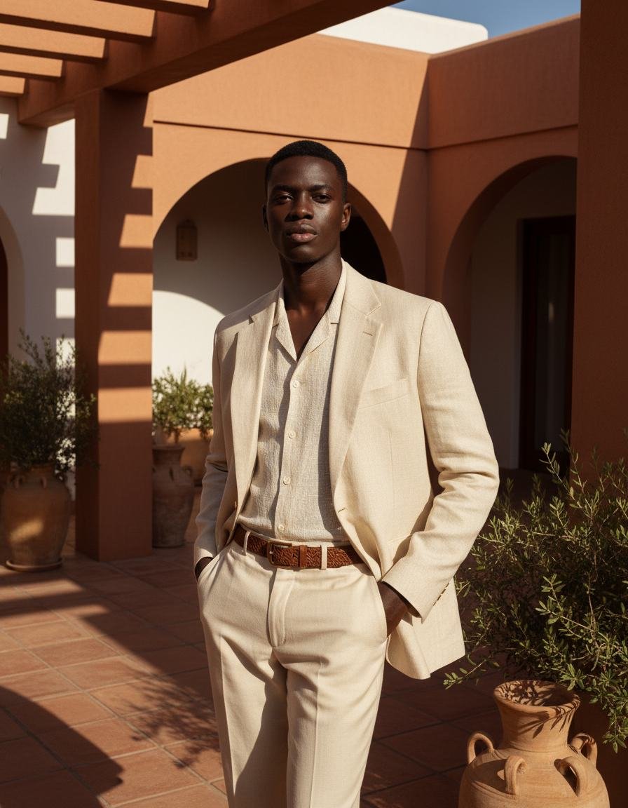 Heritage Linen Blazer in As pictured