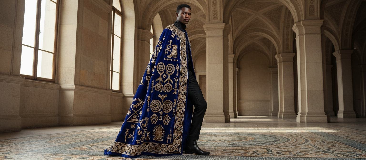 Embroidered Cape in As pictured