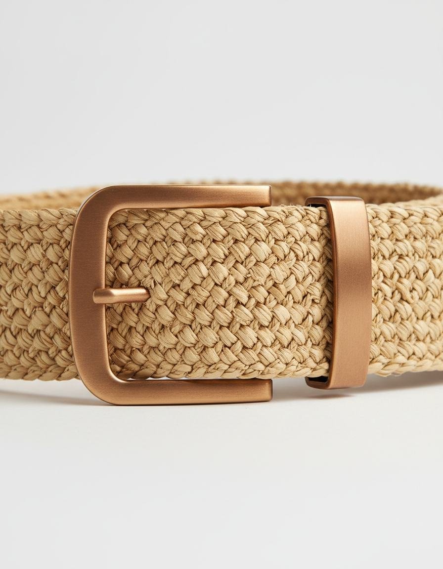 Woven Raffia Belt in As pictured