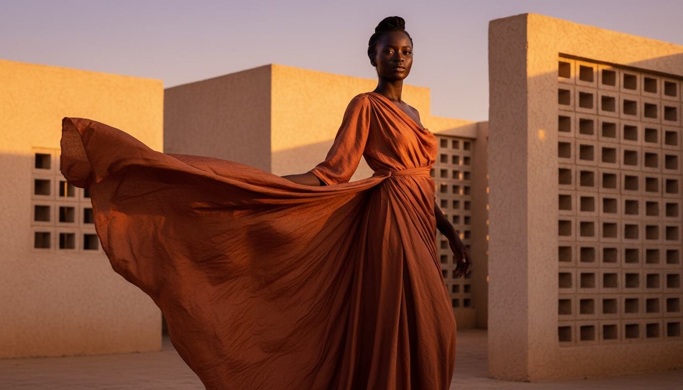 House of Izzi campaign in terracotta architecture