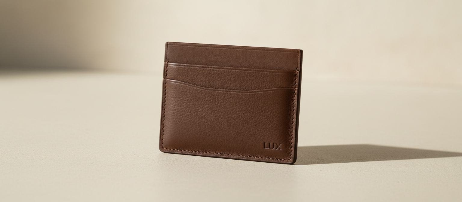 Leather Card Holder in As pictured