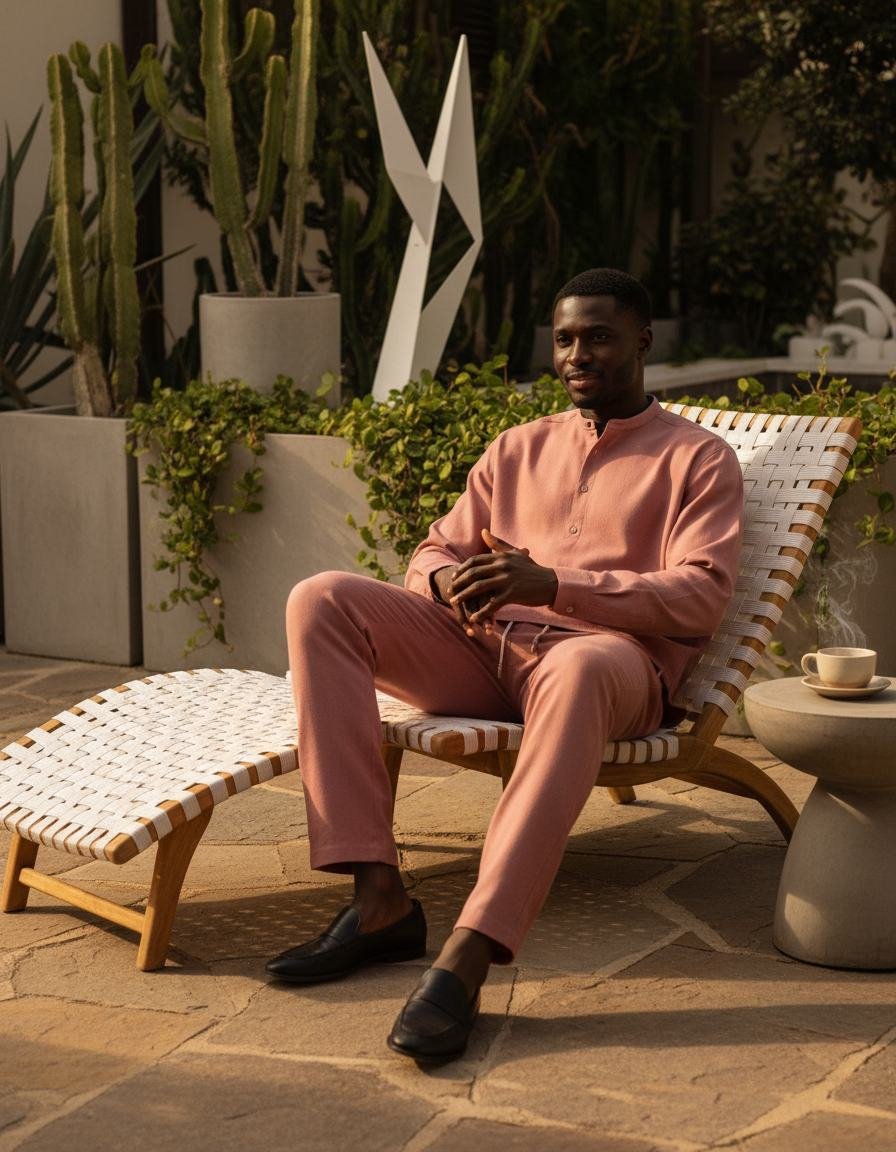 Cotton Leisure Set in As pictured