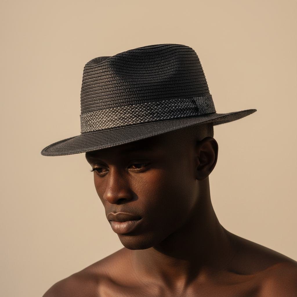 Straw Fedora in As pictured