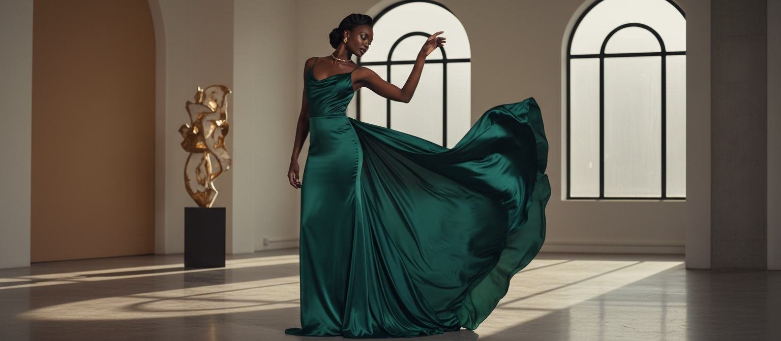 The Bias-Cut Gown in As pictured