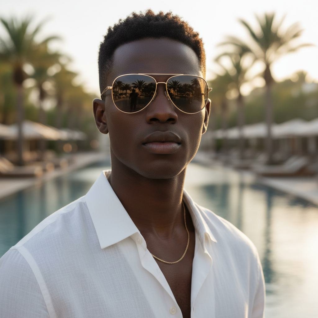 Aviator Sunglasses in As pictured