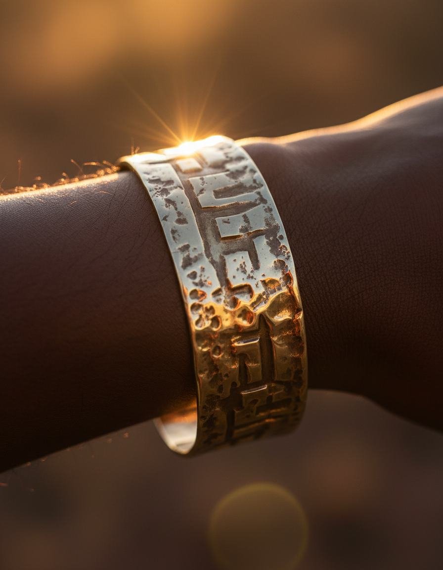 Geometric Cuff Bracelet in As pictured