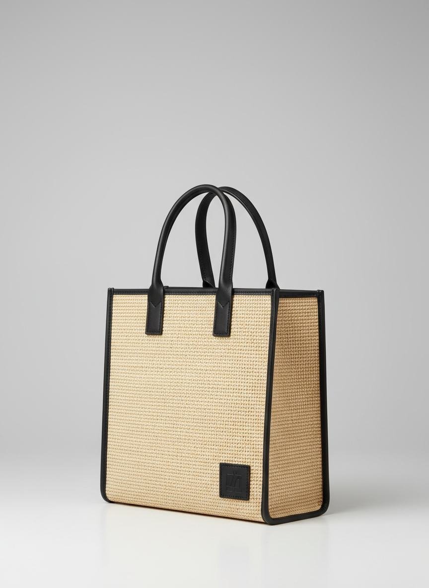 Structured Tote Bag in As pictured